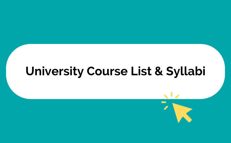 University Course List and Syllabi